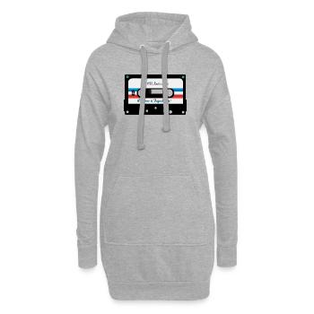 Pozdrav iz Yugoslavije - kaseta - Yougoslavie Retro - Sweat-shirt à capuche long Femme - gris chiné - Devant