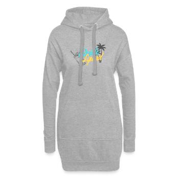 Bride Squad Tropical Sunset Design - Sweat-shirt à capuche long Femme - gris chiné - Devant