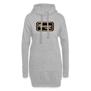 MENOPAUSE WECHSELJAHRE FRAUEN - Hoodie-Kleid - Grau meliert - Vorne