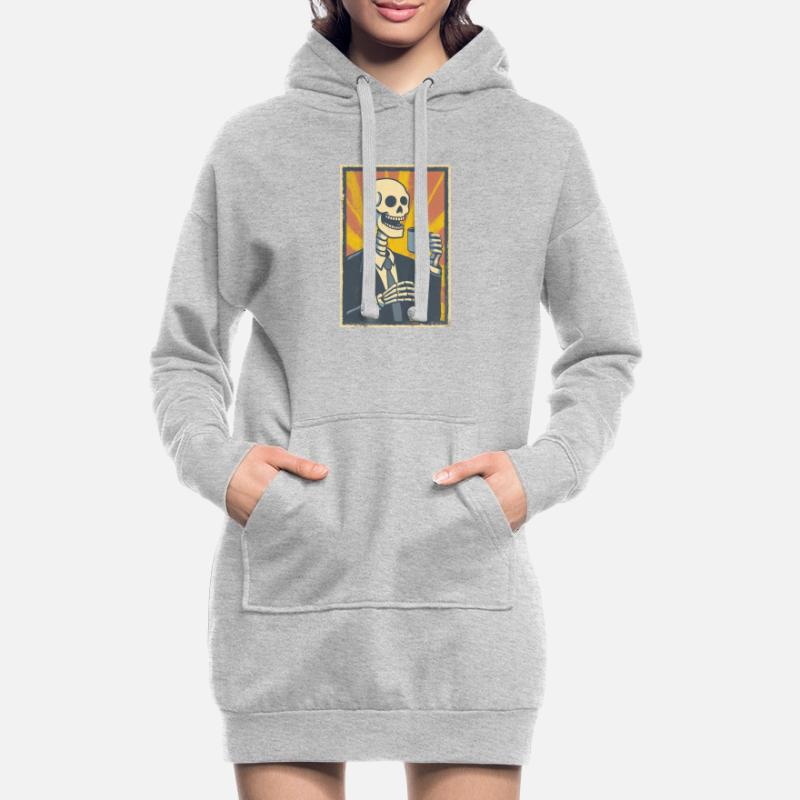 Kaffee oder Grab – was soll’s! Hoodie-Kleid