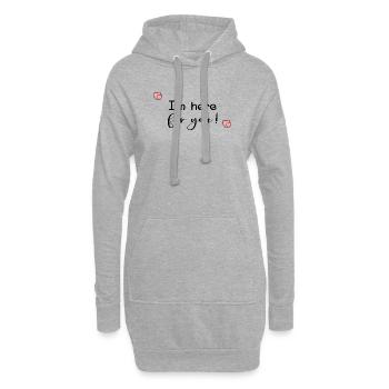 Message de condoléances simple - Sweat-shirt à capuche long Femme - gris chiné - Devant