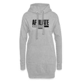 Affiliation Chargement d’entreprise en ligne Affilié - Sweat-shirt à capuche long Femme - gris chiné - Devant