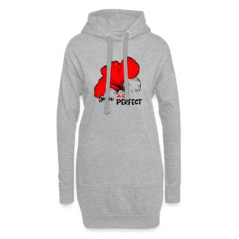 Vous êtes parfait - Sweat-shirt à capuche long Femme - gris chiné - Devant