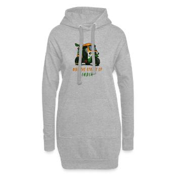 Inde Tuk-Tuk Racing - Sweat-shirt à capuche long Femme - gris chiné - Devant