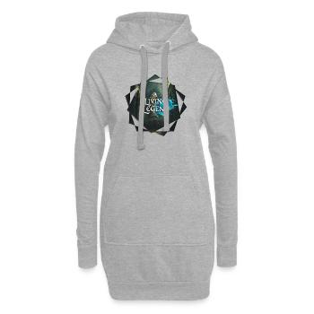 Eine lebende Legende - A Living Legend - Hoodie-Kleid - Grau meliert - Vorne