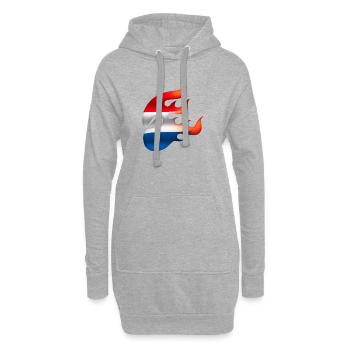 Drapeau des Pays-Bas - Pays-Bas - Ninja - Sweat-shirt à capuche long Femme - gris chiné - Devant