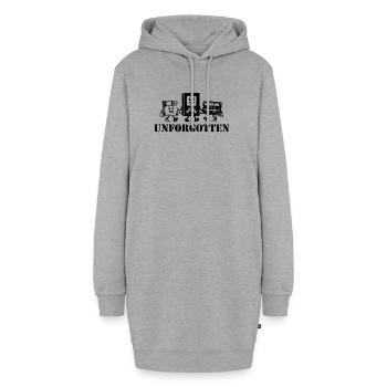 unforgotten vhs floppy disk music cassette - Hoodie-Kleid - Grau meliert - Vorne