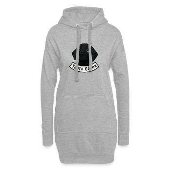 Schweißhund Tante Cäthe - Hoodie-Kleid - Grau meliert - Vorne