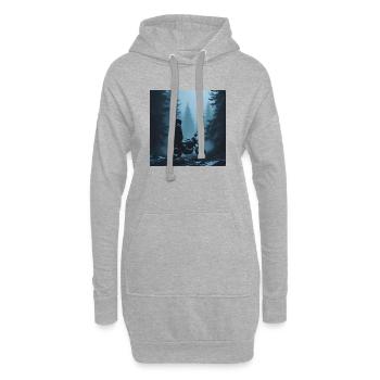Northern Mist - Hoodie-Kleid - Grau meliert - Vorne