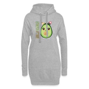 HALLO SCHULE AVOCADO SCHULANFANG SCHULKIND - Hoodie-Kleid - Grau meliert - Vorne