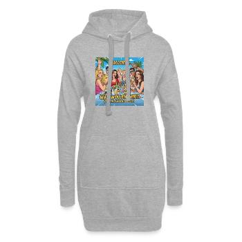 Was wollen wir? (Saufen, saufen, saufen) - Hoodie-Kleid - Grau meliert - Vorne