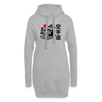 Karate Natur - Hoodie-Kleid - Grau meliert - Vorne