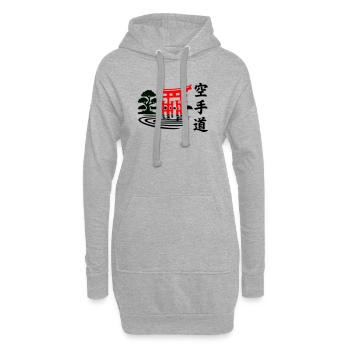 Karate Natur - Hoodie-Kleid - Grau meliert - Vorne