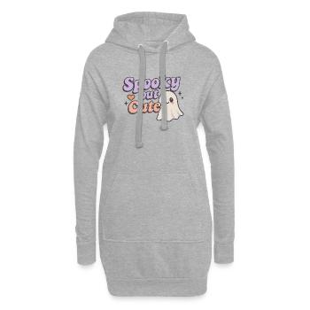 spooky but cute - Hoodie-Kleid - Grau meliert - Vorne
