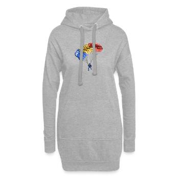 Parachute - Hoodie Dress - heather grey - Front