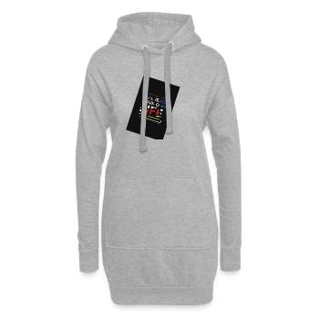 Influence sur votre propre chemin de vie - Sweat-shirt à capuche long Femme - gris chiné - Devant
