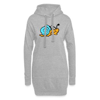 2 escargots coquille d’escargot Équipe amoureuse Amis - Sweat-shirt à capuche long Femme - gris chiné - Devant