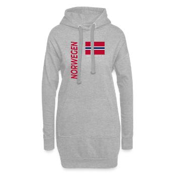 Kristiansand - Sweat-shirt à capuche long Femme - gris chiné - Devant