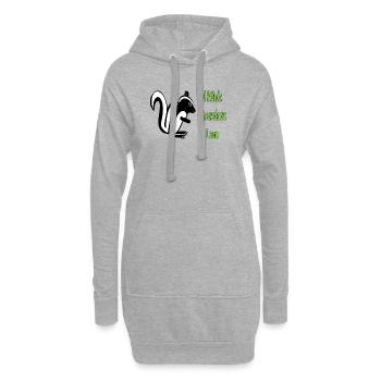Philosophie Skunk Humoristique Citation Design - Sweat-shirt à capuche long Femme - gris chiné - Devant