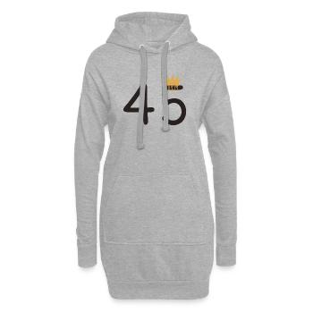 45 - Hoodie Dress - heather grey - Front