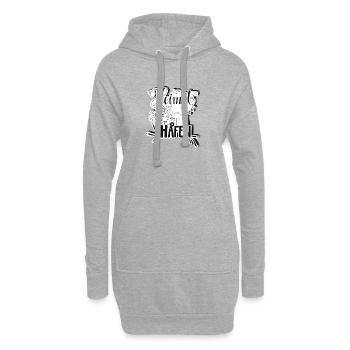 Camping Heimathafen - Hoodie-Kleid - Grau meliert - Vorne