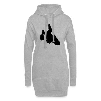 Kefalonia - Hoodie-Kleid - Grau meliert - Vorne