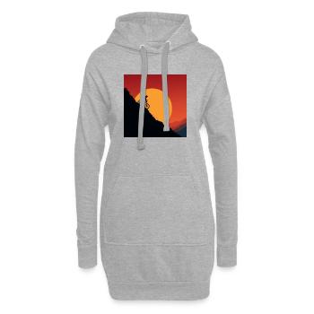 MTB Flow – Leben auf zwei Rädern - Hoodie-Kleid - Grau meliert - Vorne