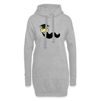 L’obtention du diplôme d’études secondaires Caterpillar a été approuvée par l’université - Sweat-shirt à capuche long Femme - gris chiné - Devant