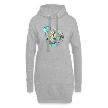 Kreativer Geist - Hoodie-Kleid - Grau meliert - Vorne