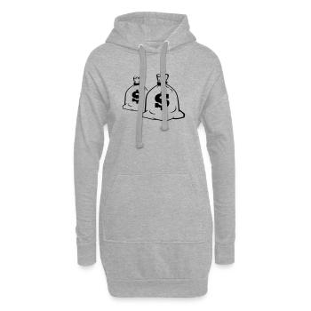 Crew - Hoodie-Kleid - Grau meliert - Vorne