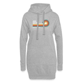 Bremen Retro Shirt 2800 Oldschool Code postal - Sweat-shirt à capuche long Femme - gris chiné - Devant