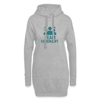 Team Ehrenamt Motivationsdesign - Hoodie-Kleid - Grau meliert - Vorne