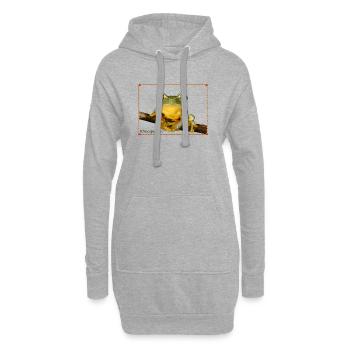Real Treefrog T-shirt - Real Tree Frog T-Shirt - Sweat-shirt à capuche long Femme - gris chiné - Devant