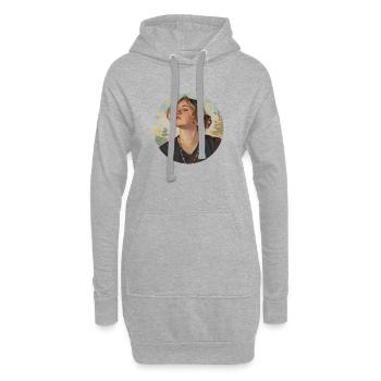 Elegant Portraits of Modern Women - Hoodie-Kleid - Grau meliert - Vorne