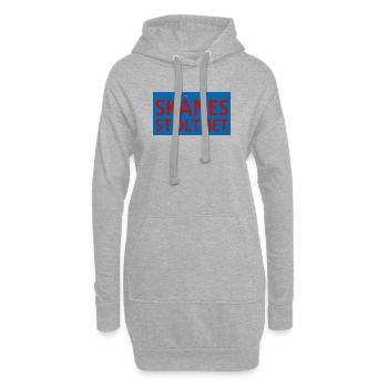 L’emblème de la fierté de Scanie - Sweat-shirt à capuche long Femme - gris chiné - Devant