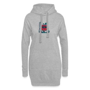 Glich Apfel - Hoodie-Kleid - Grau meliert - Vorne
