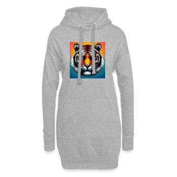 Tiger - Hoodie-Kleid - Grau meliert - Vorne