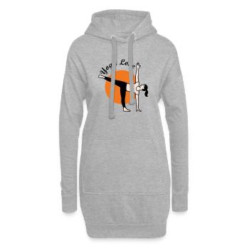 Yoga - Sweat-shirt à capuche long Femme - gris chiné - Devant