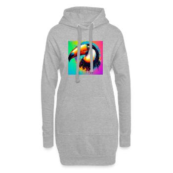 Tukan - Hoodie-Kleid - Grau meliert - Vorne