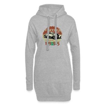 30th Birthday - Classic - Vintage since 10/1995 - Hoodie Dress - heather grey - Front