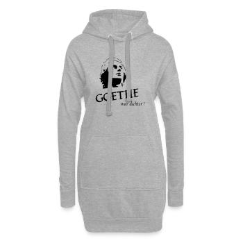 GOETHE WAR DICHTER - Hoodie-Kleid - Grau meliert - Vorne