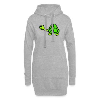 Lunettes de soleil tortue Cool Smiles Happy - Sweat-shirt à capuche long Femme - gris chiné - Devant