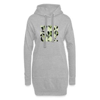 Wild Bold Chic Camouflage Chic - Hoodie-Kleid - Grau meliert - Vorne