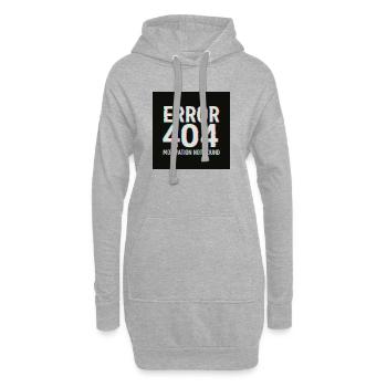 Motivation 404 Glitch Retro - Hoodie-Kleid - Grau meliert - Vorne