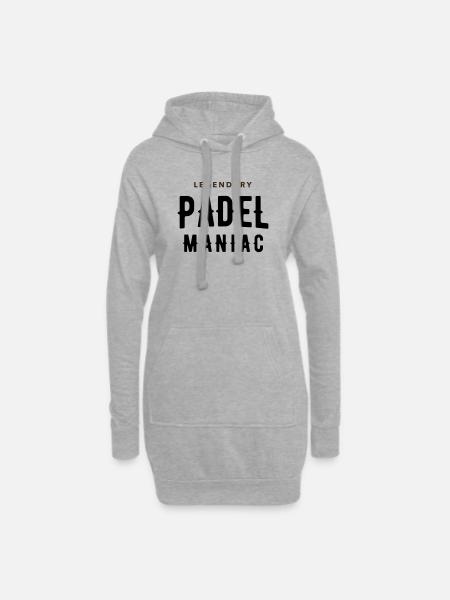 padel maniac - Hoodie Dress - heather grey
