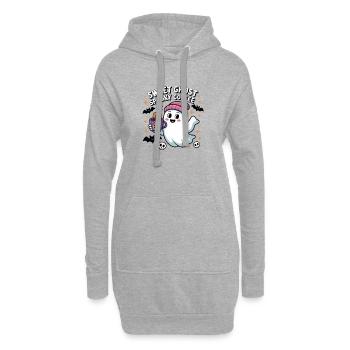 Ghost Sweet Coffee Halloween - Hoodie-Kleid - Grau meliert - Vorne