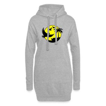 Paradise Insel Birds - Hoodie-Kleid - Grau meliert - Vorne