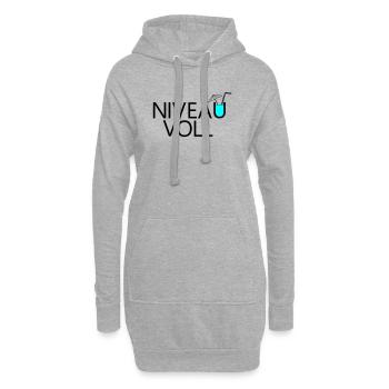 Niveau complet - Sweat-shirt à capuche long Femme - gris chiné - Devant