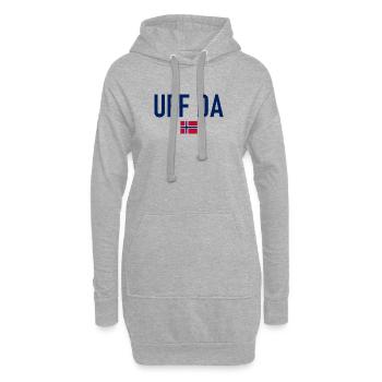 Amour - Drapeau de la Norvège - Norvège - Norvège - Sweat-shirt à capuche long Femme - gris chiné - Devant
