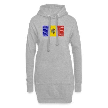 Moldawien - Hoodie-Kleid - Grau meliert - Vorne